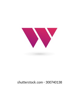 Letter W logo icon design template elements
