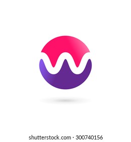 Letter W logo icon design template elements
