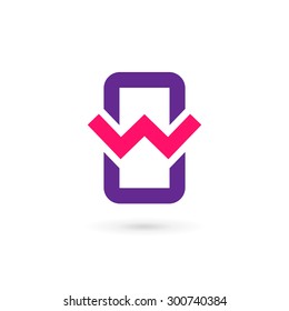 Letter W logo icon design template elements