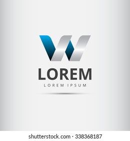 Letter W logo icon design template elements