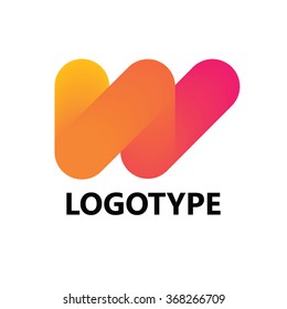 Letter W logo icon design template elements
