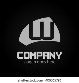 Letter w logo icon design template elements. Vector color sign
