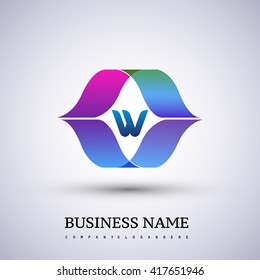 letter W logo icon design template elements for your application or company identity.