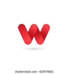 Letter W logo icon design template elements