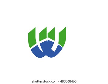 Letter W logo icon design template elements
