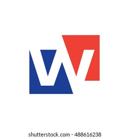 Letter W logo icon design template elements