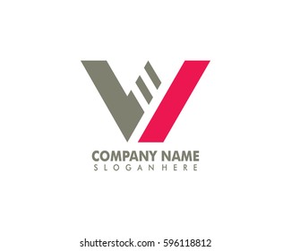 Letter W logo icon design template elements