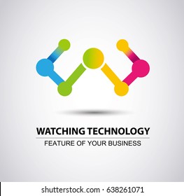 Letter W logo icon design template elements