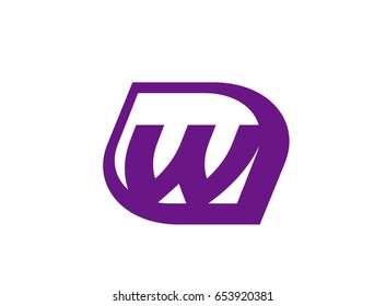 Letter W logo icon design template elements
