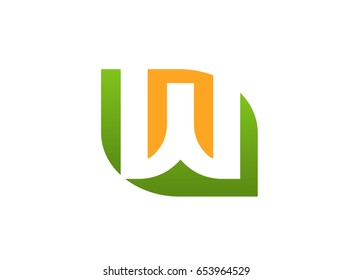 Letter W logo icon design template elements
