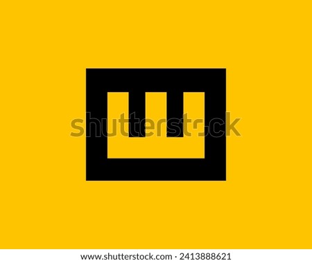 Letter W logo icon design template elements