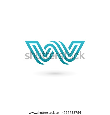 Letter W logo icon design template elements