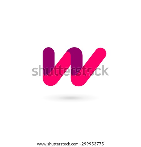 Letter W logo icon design template elements