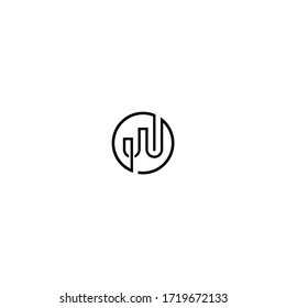 letter W logo, icon logo, line logo