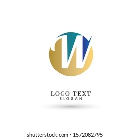 Letter W Logo. Icon & Symbol Vector Template.