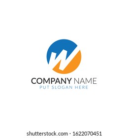 Letter W logo icon template 