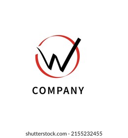 Letter W logo icon template design vector illustration