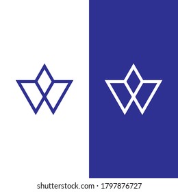letter w logo icon vector eps
