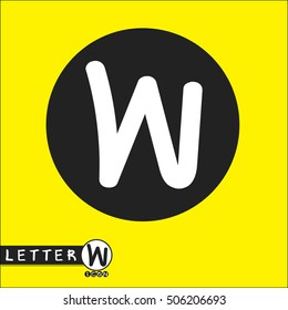Letter W logo icon - vector illustration design