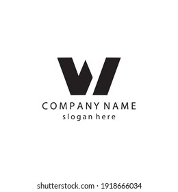 Letter w logo illustration design vector template