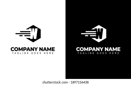 Letter W Logo. Illustrator Vector Design Letter