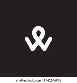 letter w logo initial vector eps