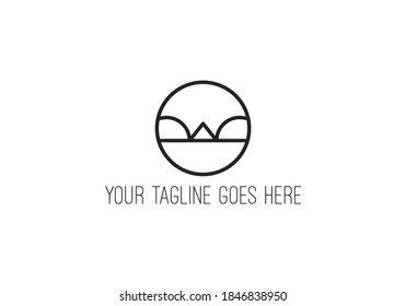 Letter W logo inside circle, perfect for logo, shirt, etc.