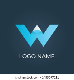 Letter "W" logo isolated. Alphabet vector