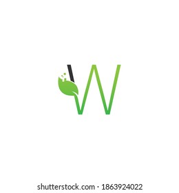Logo-Blatt-Digital-Icon-Design-Vektorgrafik
