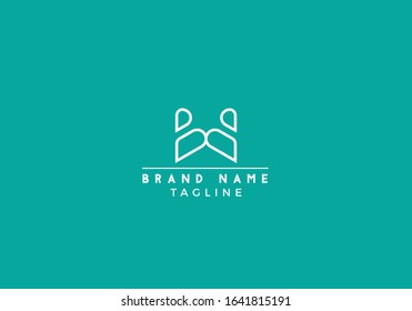 Letter W Logo Minimal Abstract Design in Vector Editable File.
