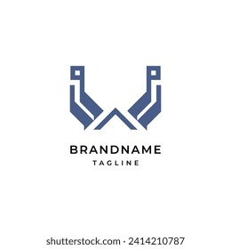 Letter W logo Modern Elegant Logotype Design Template.
