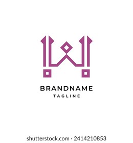 Letter W logo Modern Elegant Logotype Design Template.