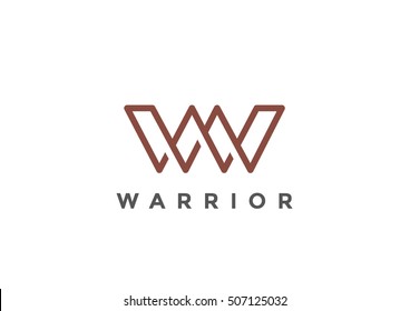 Letter W Logo Monogram design vector template Linear style.
Corporate Business Luxury Fashion Logotype concept symbol.