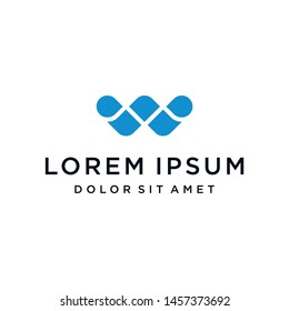 Letter W Logo Monogram Icon Vector Template
