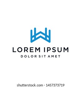 Letter W Logo Monogram Icon Vector Template