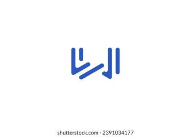 Letter w logo with simply and modern style. Logo template with abstract shape