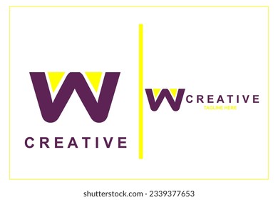 the letter W logo is suitable for use in any case, be it industry, business, etc