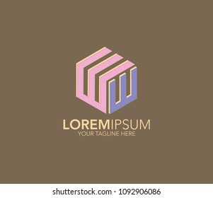Letter W logo template
