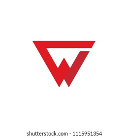 letter W logo template