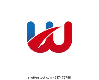 letter W logo template