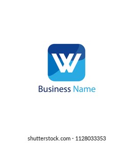 Letter W Logo Template Design