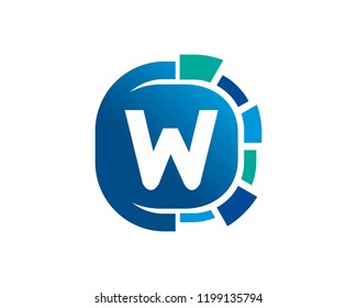 Letter W Logo Template Design Vector, Emblem, Concept Design, Creative Symbol, Icon