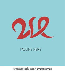 Letra W logotipo de diseño tipográfico vectorial letra W,