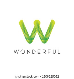 Letter W logo. It is an unique and attractive logo. It can be used for business identity and other purpose.