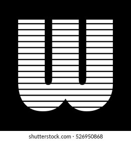 Letter W logo vector