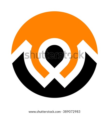 letter w logo vector.