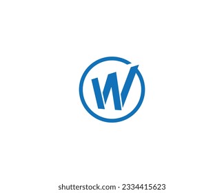 Letter W Logo Vector Graphic Branding Element Template.