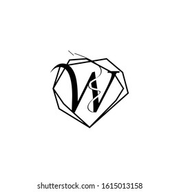 letter W logo vector illustration. letter w icon for wedding organizer logo icon.