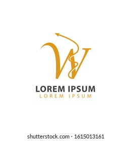 letter W logo vector illustration. letter w icon for wedding organizer logo icon.