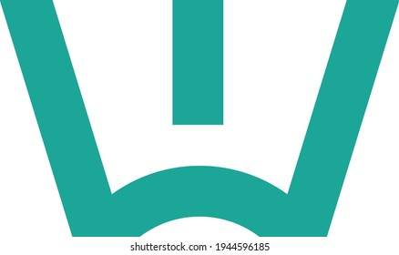 Letra W para los logotipos con estilo.